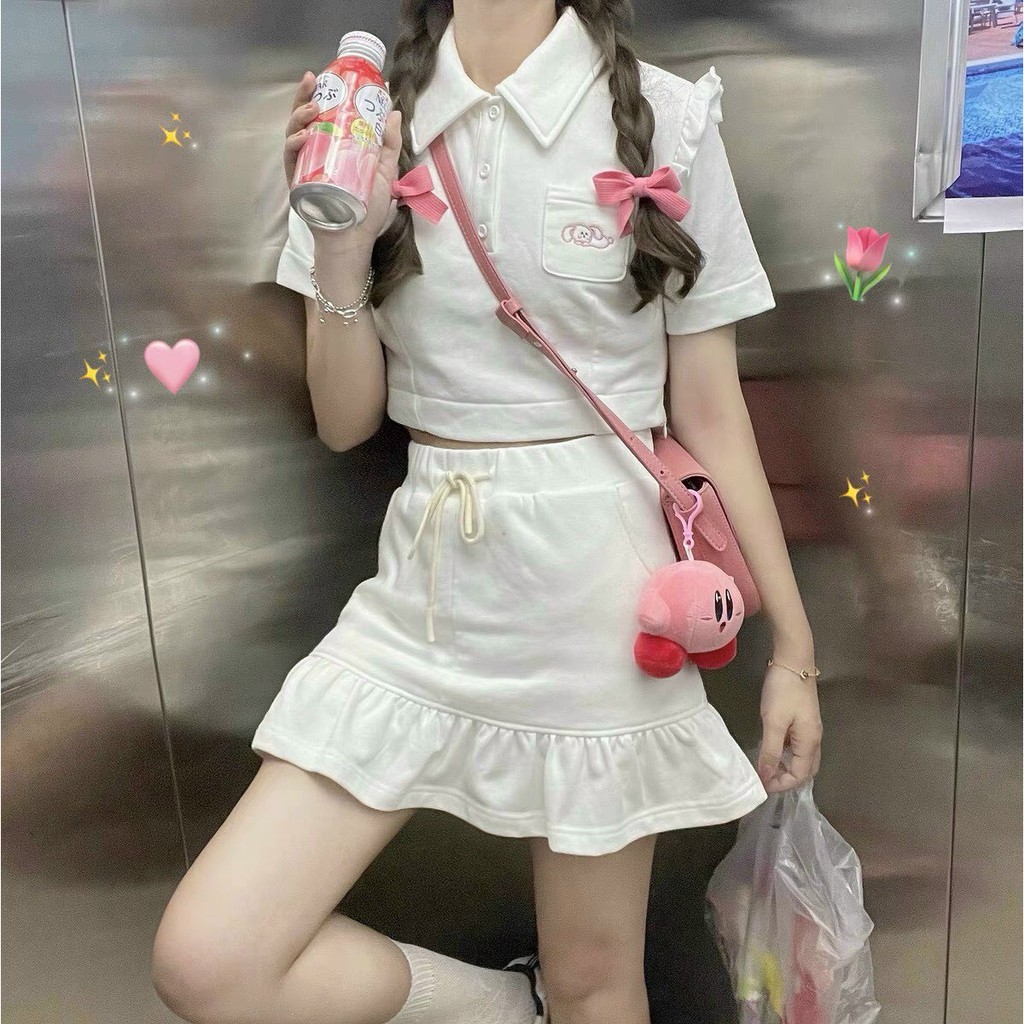 Váy polo nữ, set đồ nữ thêu túi năng động ,đơn giản đáng yêu phong cách trẻ trung hàng cao cấp Tấy Thi Shop | BigBuy360 - bigbuy360.vn