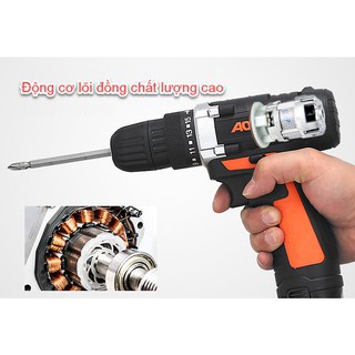 [ RẺ VÔ ĐỊCH ] MÁY KHOAN, BẮT VÍT 2 CHIỀU AOTUO DÙNG PIN 12V