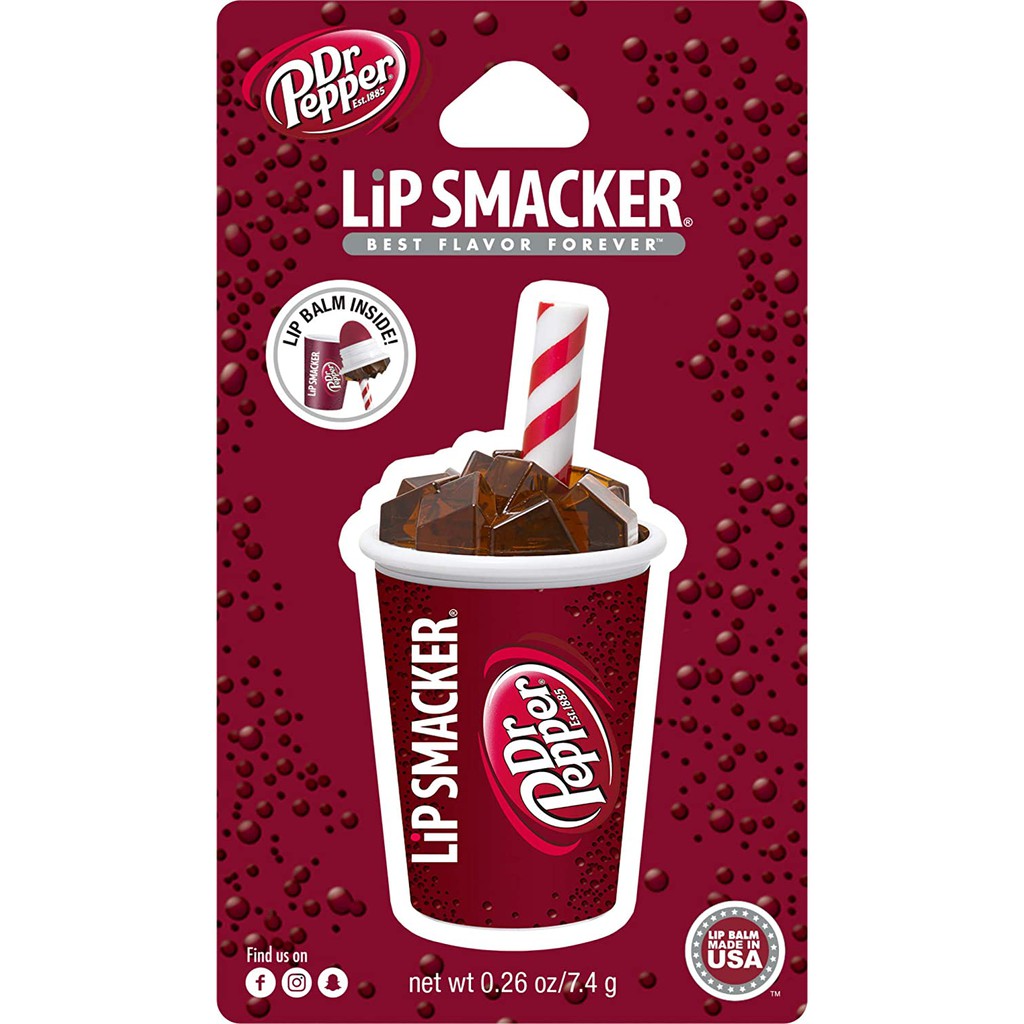 Son dưỡng ẩm Lip Smacker Cup Lip Balm Dr Pepper 7,4g (Mỹ)