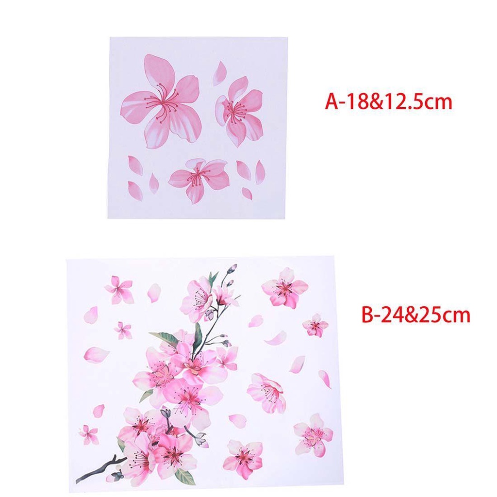 Miếng Dán Trang Trí Xe Hơi / Mũ Bảo Hiểm Họa Tiết Hoa Anh Đào Sáng Tạo