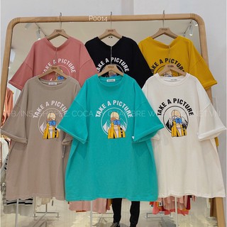 🐣 áo thun áo phông take a picture unisex form rộng vải dày