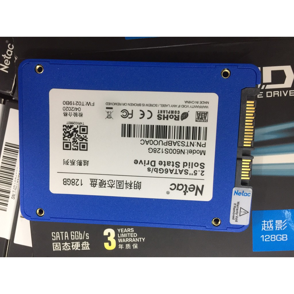 Ổ Cứng SSD Netac 128GB N600S SATA3 6Gb/s 2.5"inch Chính Hãng Dùng Cho Máy Tính Laptop PC MacBook Giá tốt | BigBuy360 - bigbuy360.vn