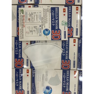 Khẩu Trang 3D Hello Mask (Hộp 10 cái)