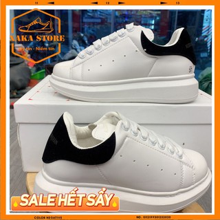 🔥Giày thể thao sneaker🔥 MCQ gót nhung đen full box - Xaka Store