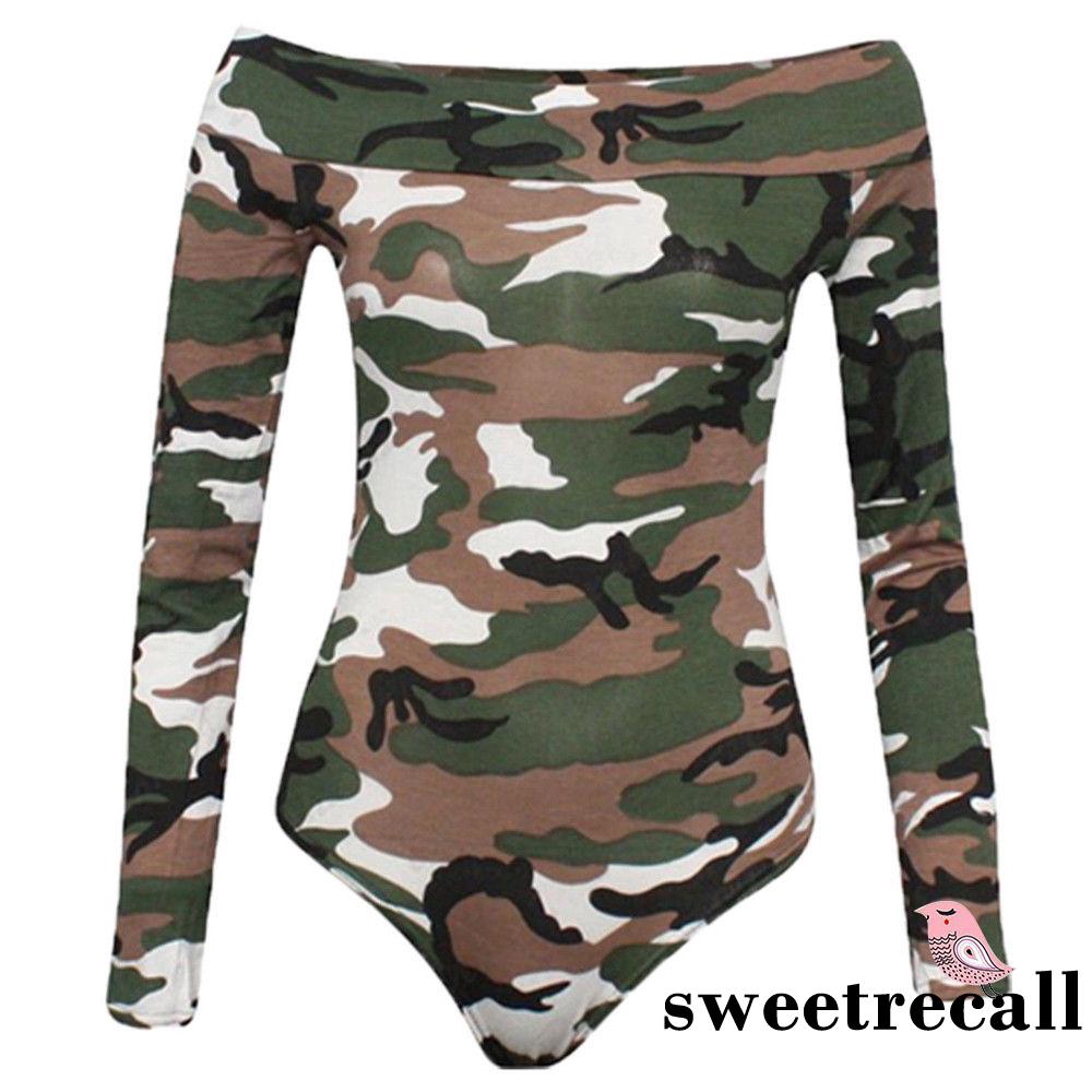 Áo liền quần trễ vai tay dài màu trơn thời trang cho nữ | BigBuy360 - bigbuy360.vn