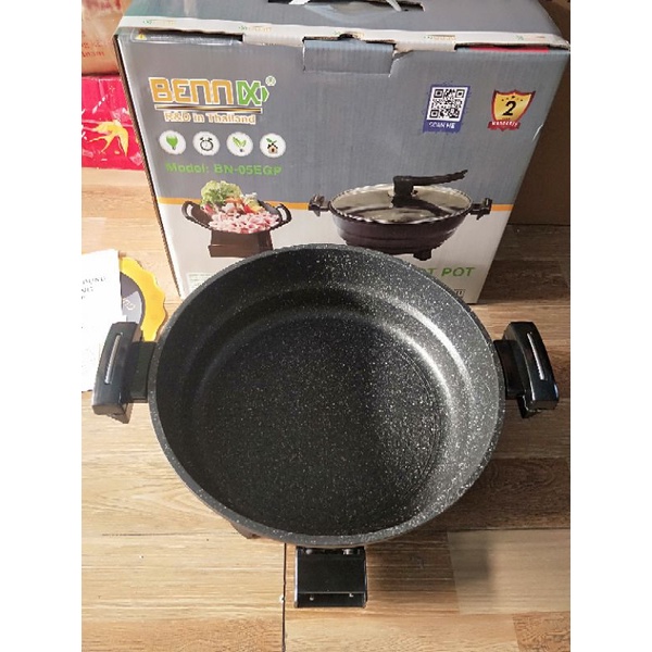 Nồi lẩu điện xào nấu đa năng Bennix Thái Lan-BN-05EGP dung tích 5L bảo hành 24tháng