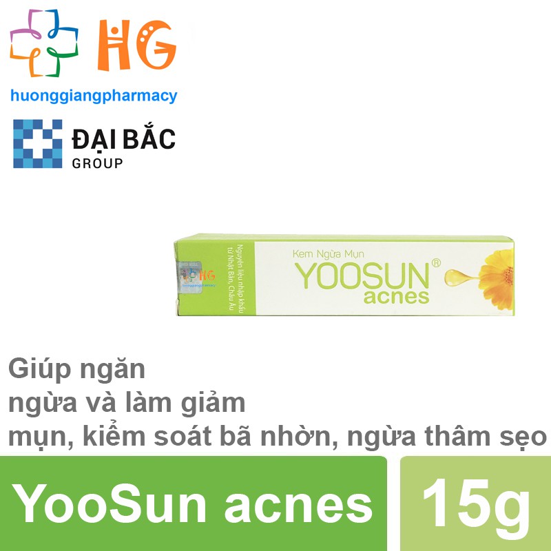 Kem ngừa mụn Yoosun Acnes - Ngăn ngừa và làm giảm mụn, kiểm soát bã nhờn.Ngăn ngừa và làm mờ sẹo, tái tạo và phục hồi da