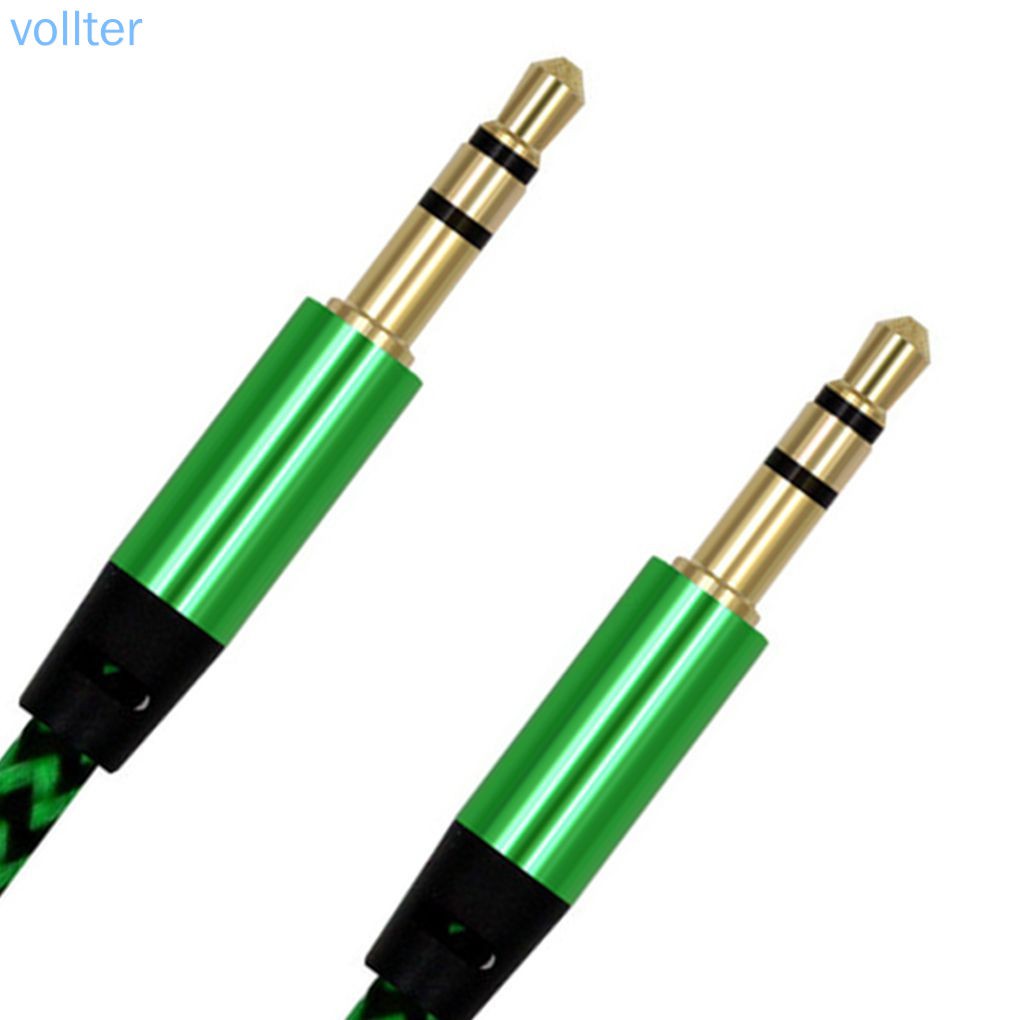 Cáp bện âm thanh thay thế 1m aux 3.5mm aux tiện dụng cho dàn nghe nhạc MP3 xe hơi