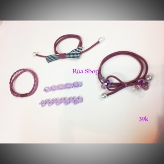 Dây buộc tóc và cặp tóc