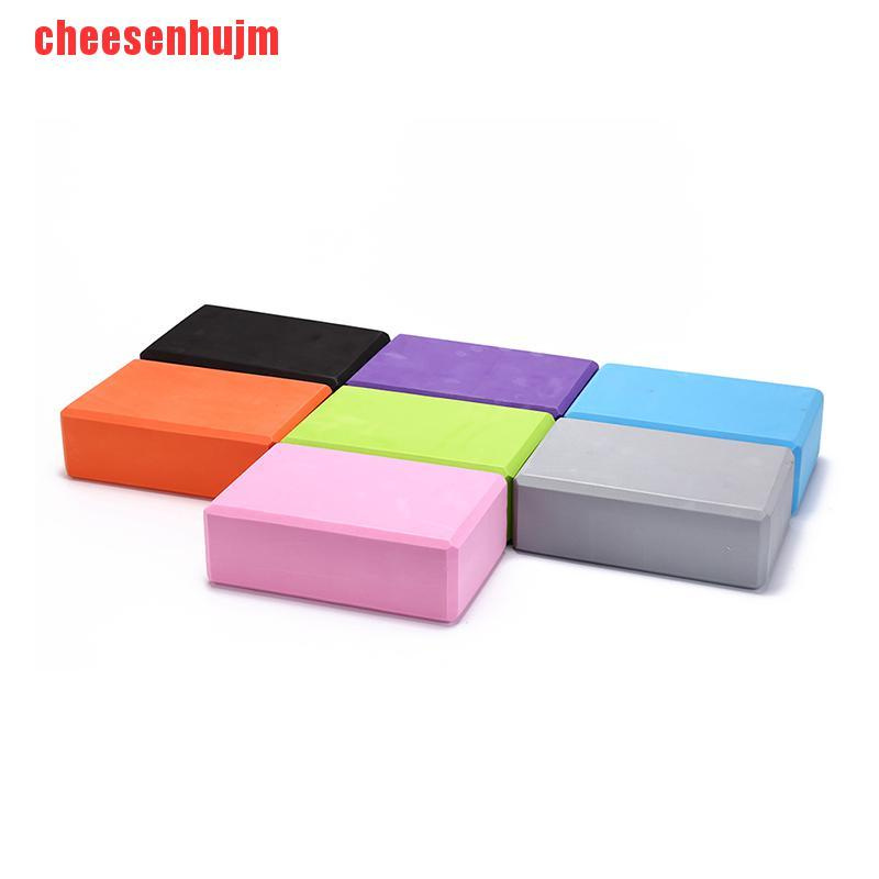 [cheesenhujm]yoga block exercise fitness sport props foam brick stretching aid pilates