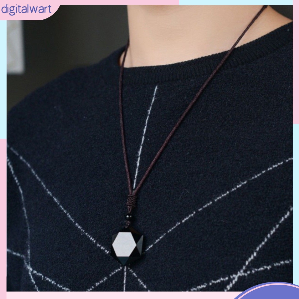 Vòng cổ Mặt Đá Obsidian Nhân Tạo Thời Trang