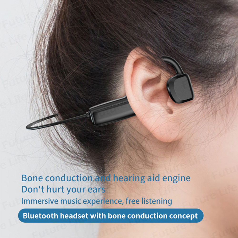 siêu nhẹ G1 Bone Conduction 5.1 Tai nghe Bluetooth Thể thao Tai nghe không dây chống nước CVC Tai nghe HiFi Stereo Giảm tiếng ồn Thông minh