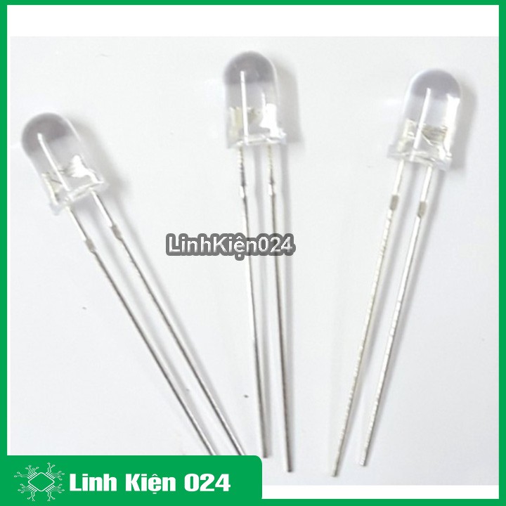 Gói 100 bóng led đơn 5mm siêu sáng