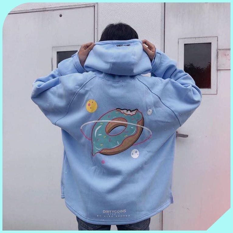 [Hàng Thu Đông] Áo Hoodie Nam Nữ Xanh Donut Chất Cotton Da Cá  Freesize | BigBuy360 - bigbuy360.vn