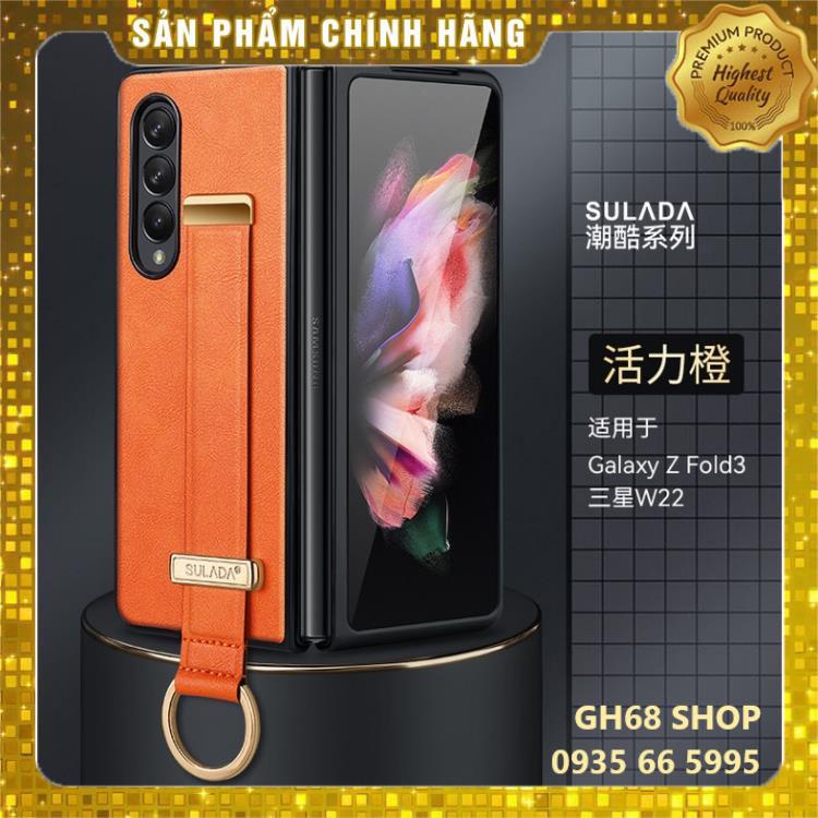 Ốp Lưng Kèm Đai Da Bò cho SamSung Galaxy Z Fold 3 / Z Fold 2 / Z Flip 3 - Chính Hãng SULADA