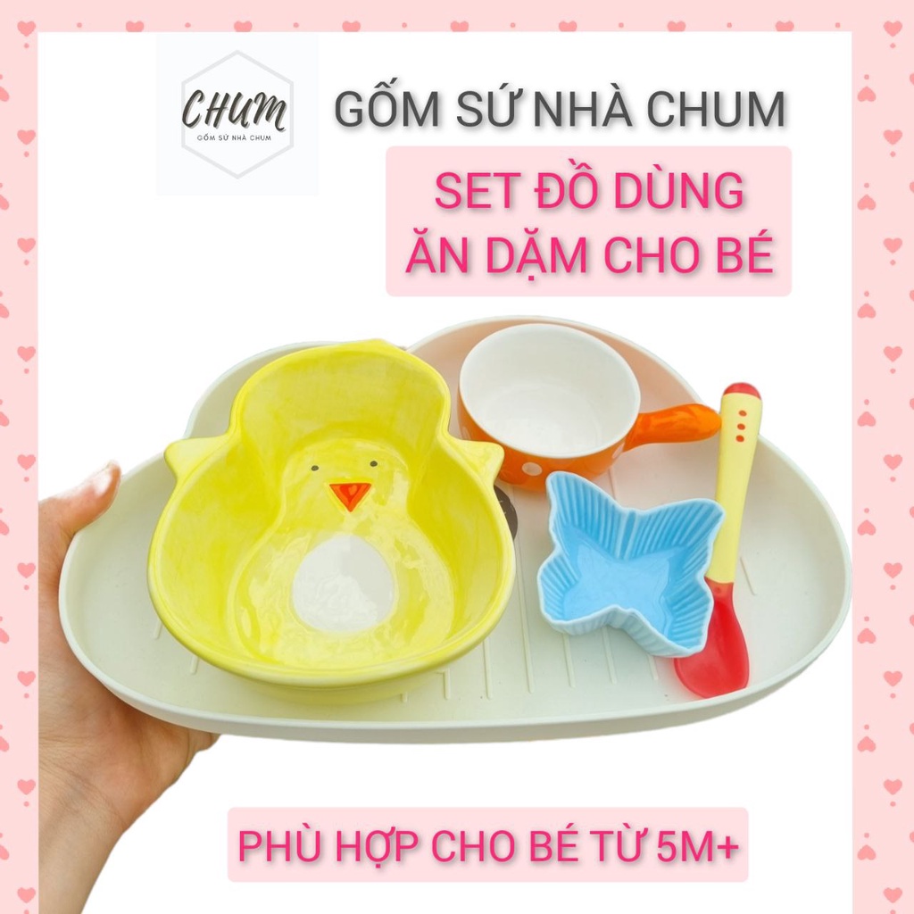 SET ĐỒ DÙNG KHAY BÁT THÌA DĨA . . . ĂN DẶM CHO BÉ