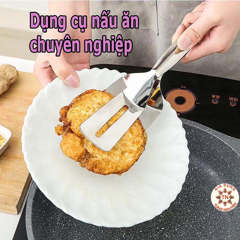 Kẹp gắp thức ăn inox, chiên, rán thức ăn INOX [KẸP THỨC ĂN]