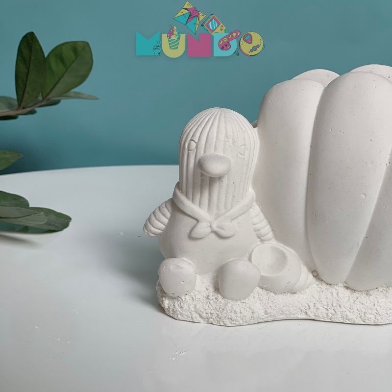Tượng tô màu cao cấp chọn mẫu SIZE X Penguins, tượng thạch cao MUNDO