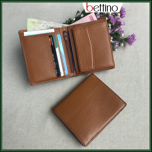 Ví Da Nam Đứng Giá Rẻ Bettino Ví Nam Da Nhỏ Gọn Nhiều Ngăn Hàng Chánh Phẩm Da Bò Siêu Bền
