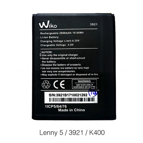 Pin Wiko Lenny 5 / K400