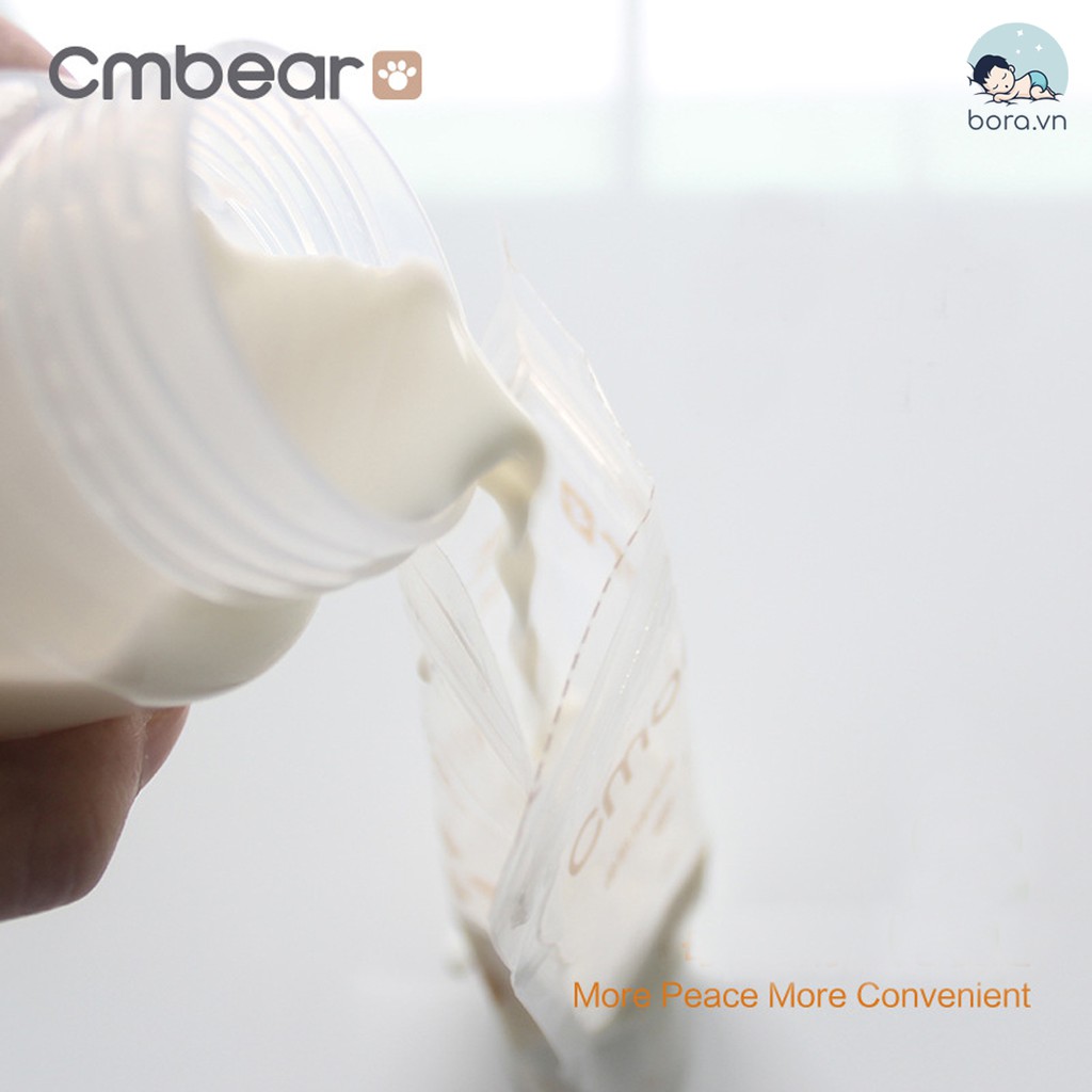 Túi trữ sữa CmBear 220ml, hộp 30 túi