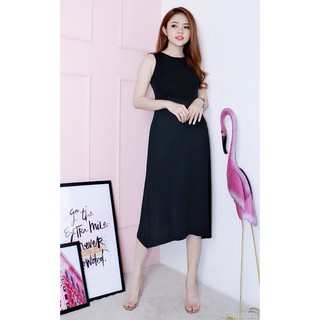 Đầm len không tay dáng suông
