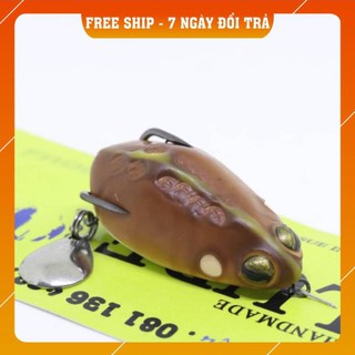 Free Ship - Chinh Hãng - Lỗi 1 đổi 1 -  Mồi nhái hơi Frog toon V3 Thái Lan - mồi giả câu lure cá lóc chẽm 04