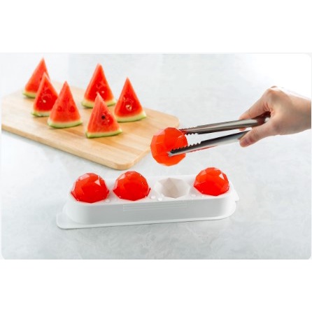 Khay Đá Tròn Inochi Kari 4 Viên, Chống Tràn Nước - Phân Phối Chính Hãng Bởi SCG Home