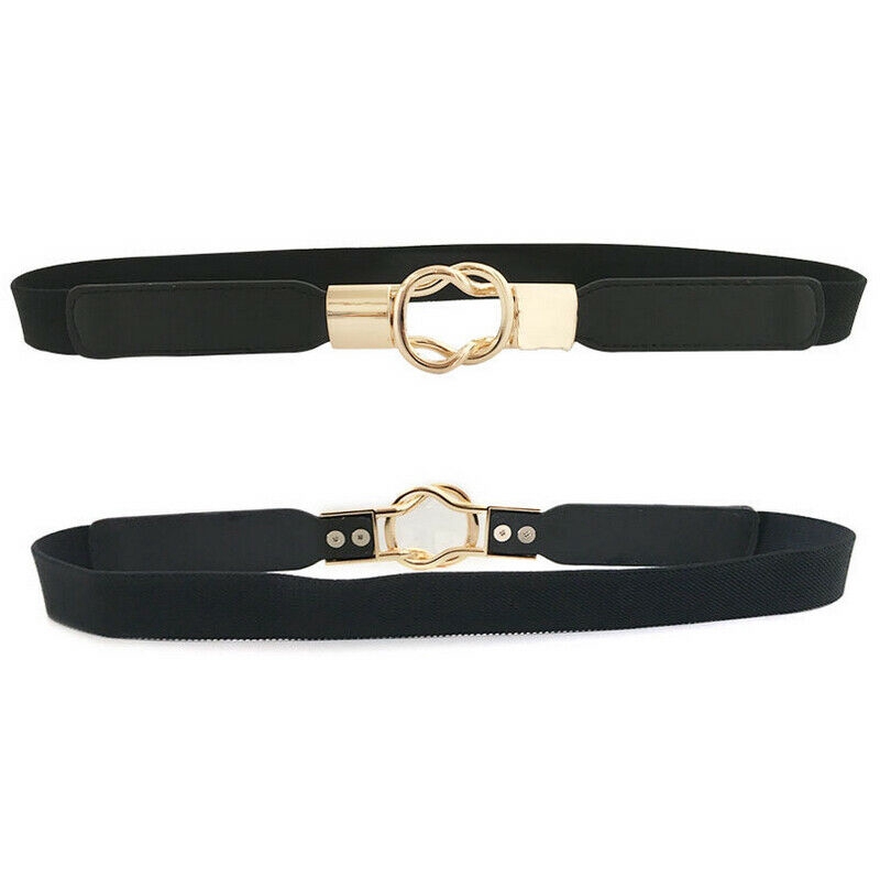 Thắt lưng thun móc gài màu sang trọng thời trang cho nữ