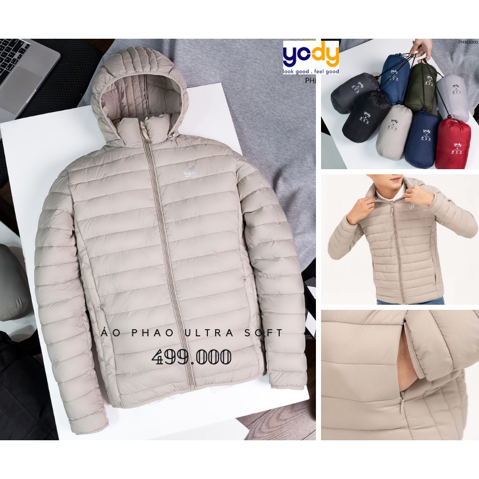 Áo khoác phao nam ⚡ HÀNG CAO CẤP ⚡ Áo phao siêu nhẹ có mũ thiết kế trẻ trung phao chống nước, lớp bông siêu ấm PHM3000 | BigBuy360 - bigbuy360.vn