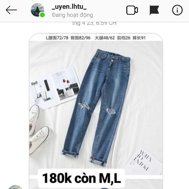 Quần sz L 180k