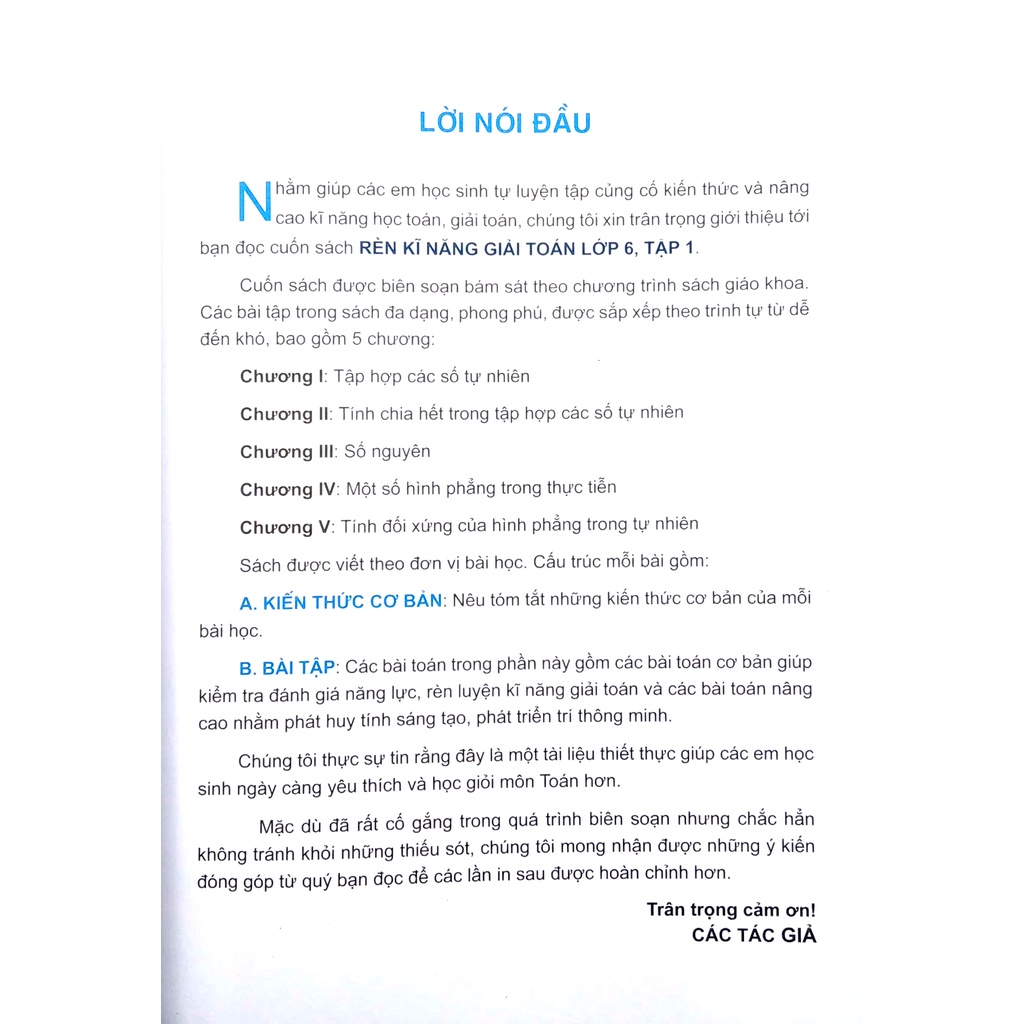 Sách - Rèn Kĩ Năng Giải Toán 6 - Tập 1(ML)