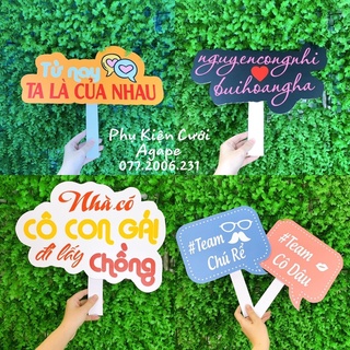 Combo 10 cái hashtag đám cưới ( khách chọn mẫu )