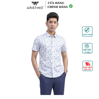 Áo sơ mi Aristino ASS073S9 - Áo sơ mi ngắn tay phom dáng Slim fit ôm vừa, tôn dáng người mặc.
