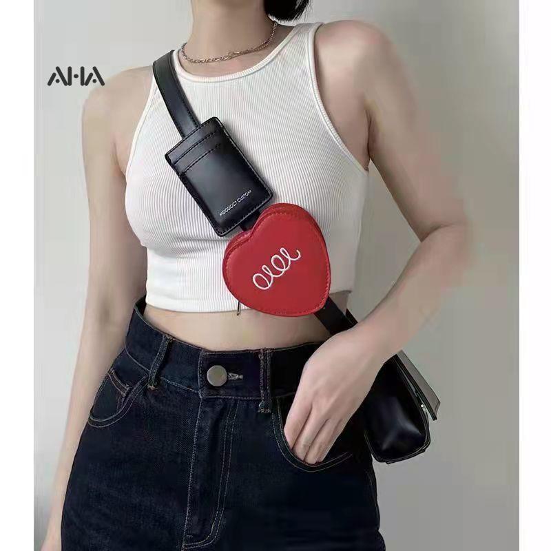 Túi đeo chéo AHA OFFICIAL phong cách Hàn Quốc đa năng mới thời trang