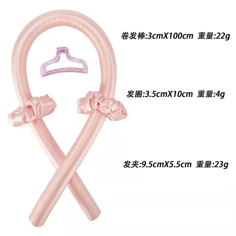 Dụng Cụ Uốn Tóc Bằng Xốp EVA Bọc Nhung Không Dùng Nhiệt Tiện Dụng Cho Nữ