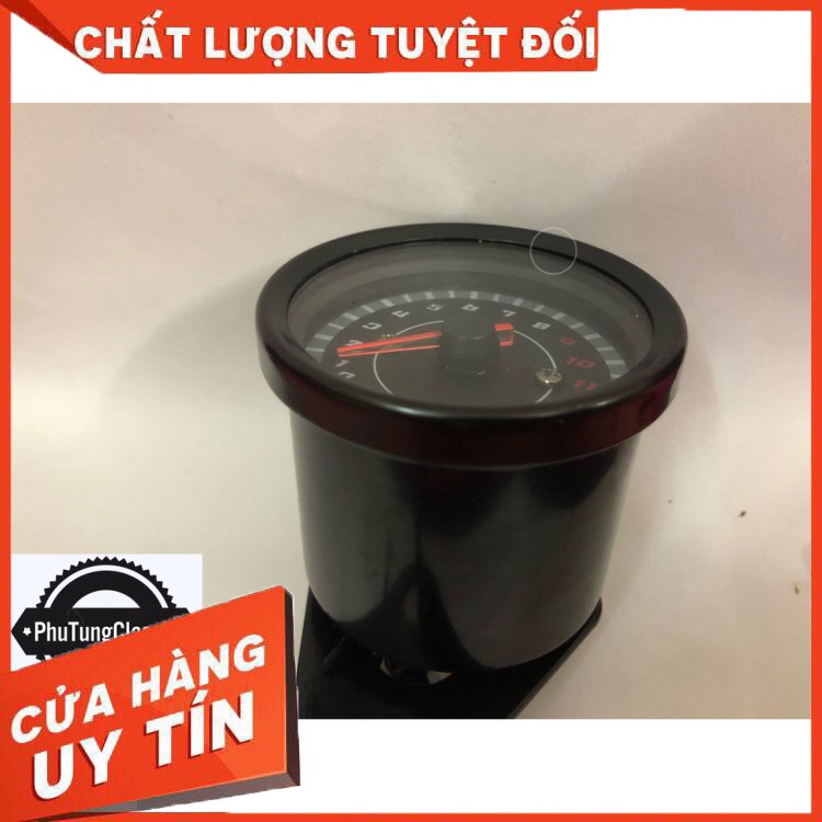 Đồng hồ báo tua máy Classic màu đen