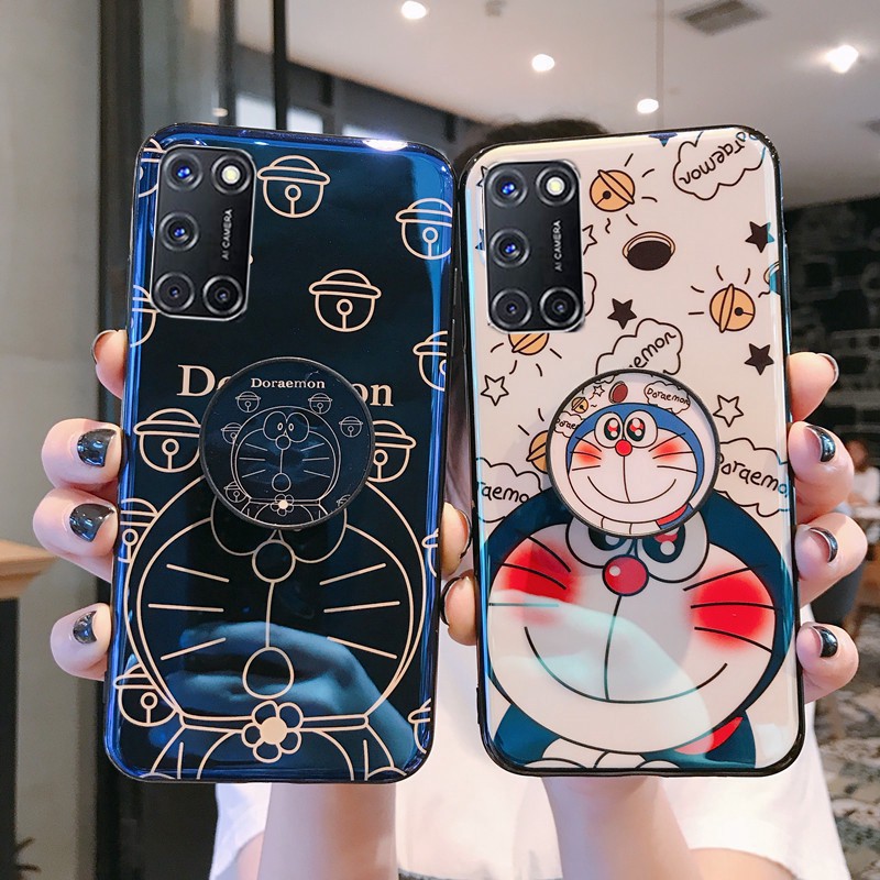 Ốp Lưng In Hình Doraemon Có Giá Đỡ Đa Năng Và Dây Đeo Cho Oppo Reno 5 Pro Reno5 5g