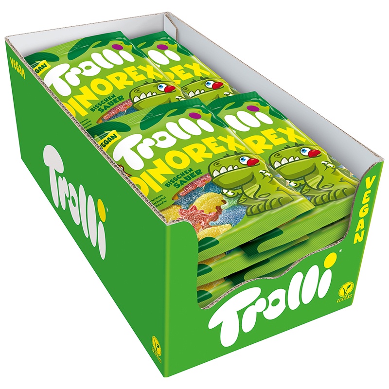 [GÓI 100G] Kẹo Dẻo TROLLI Dinorex Gói 100G - Đức