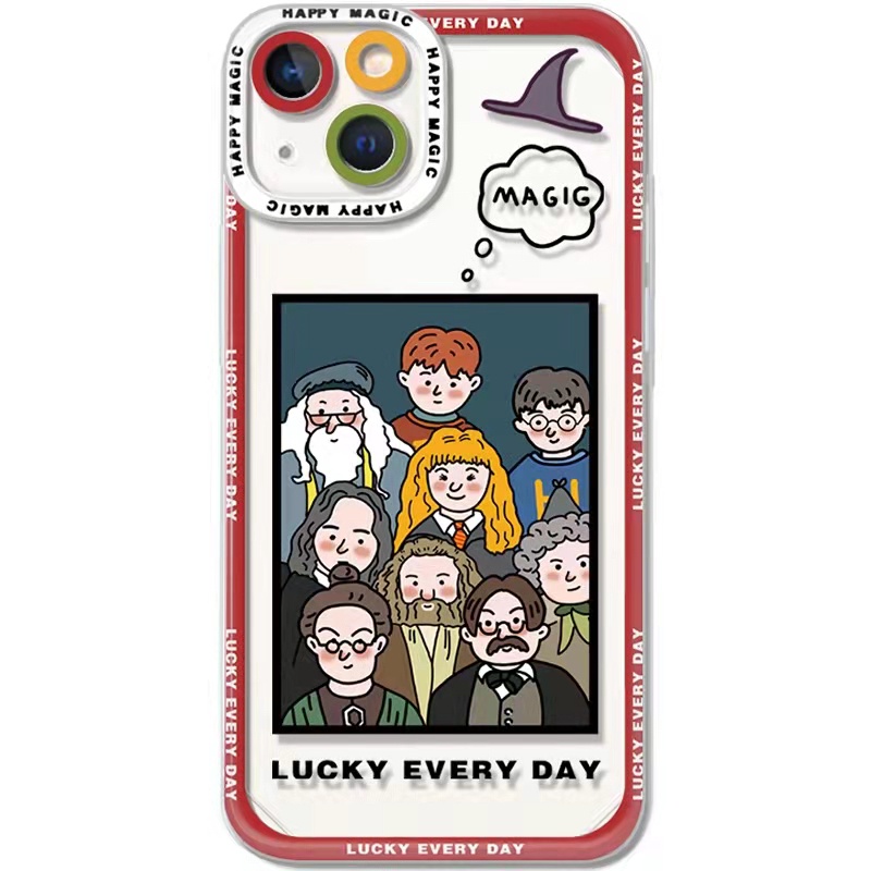 Ốp Điện Thoại Tpu Mềm Trong Suốt Hình Harry Potter Cho iPhone 13 13pro 13prm 11 7Plus 8Plus Xr XS 13 12 Pro Max
