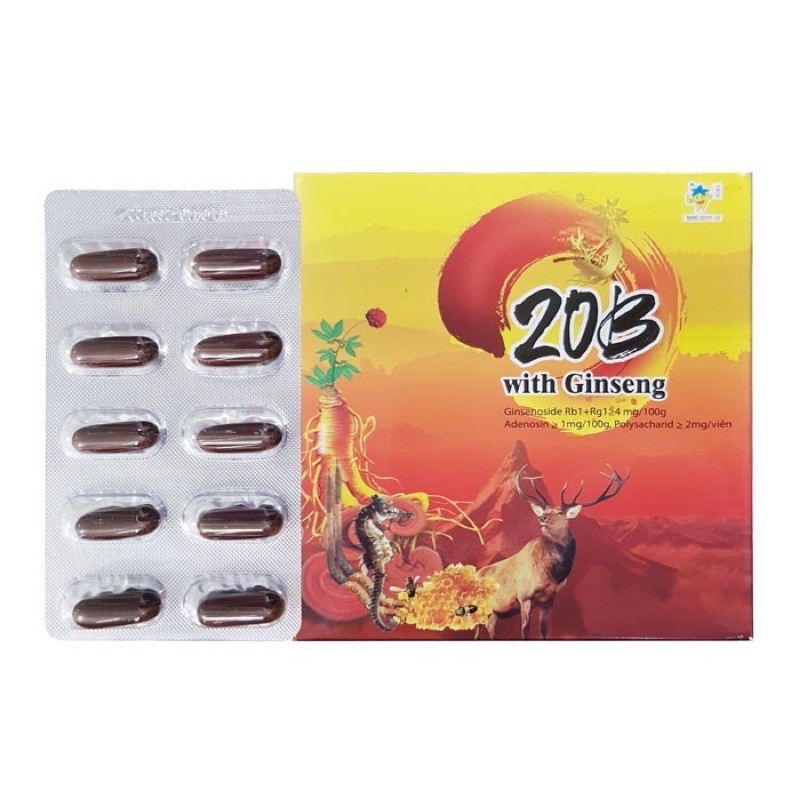 Vitamin 20B with Ginseng bồi bổ cơ thể, hỗ trợ ăn ngon miệng, tăng cường miễn dịch