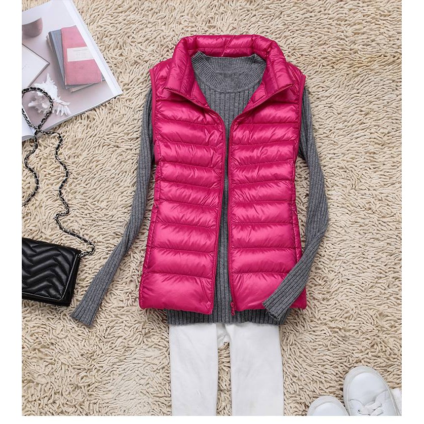 (Sẵn) Áo gile lông vũ nhẹ đẹp ấm | BigBuy360 - bigbuy360.vn