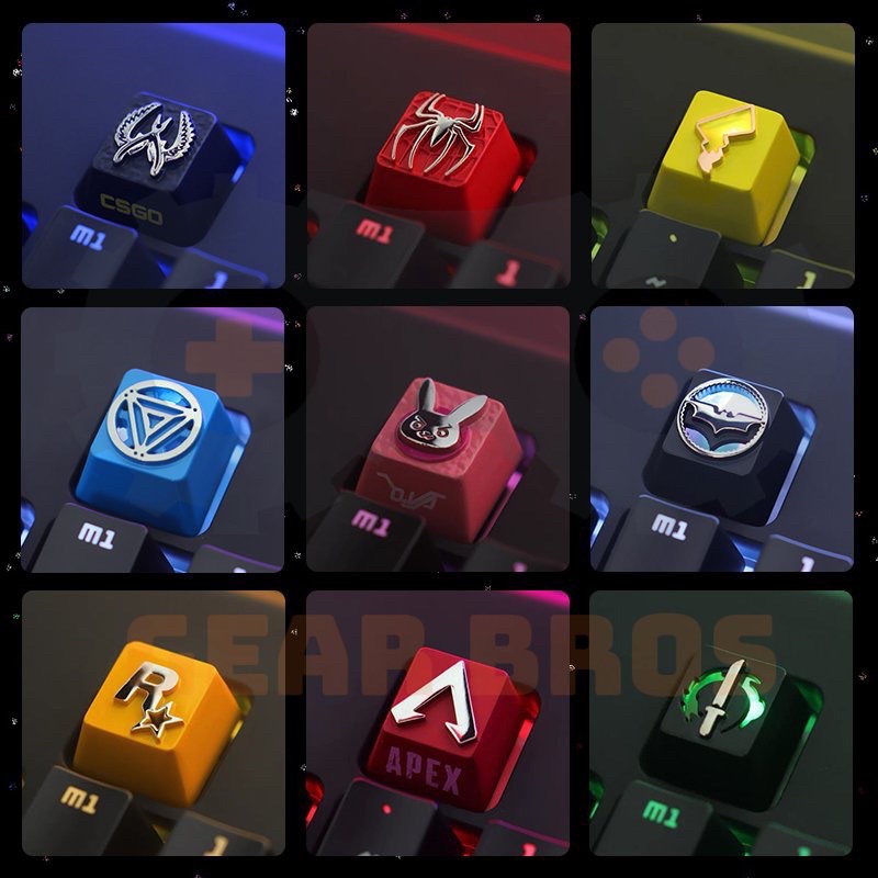 Keycap Lẻ Cho Bàn Phím Cơ Chất Liệu Kim Loại | Gearbros