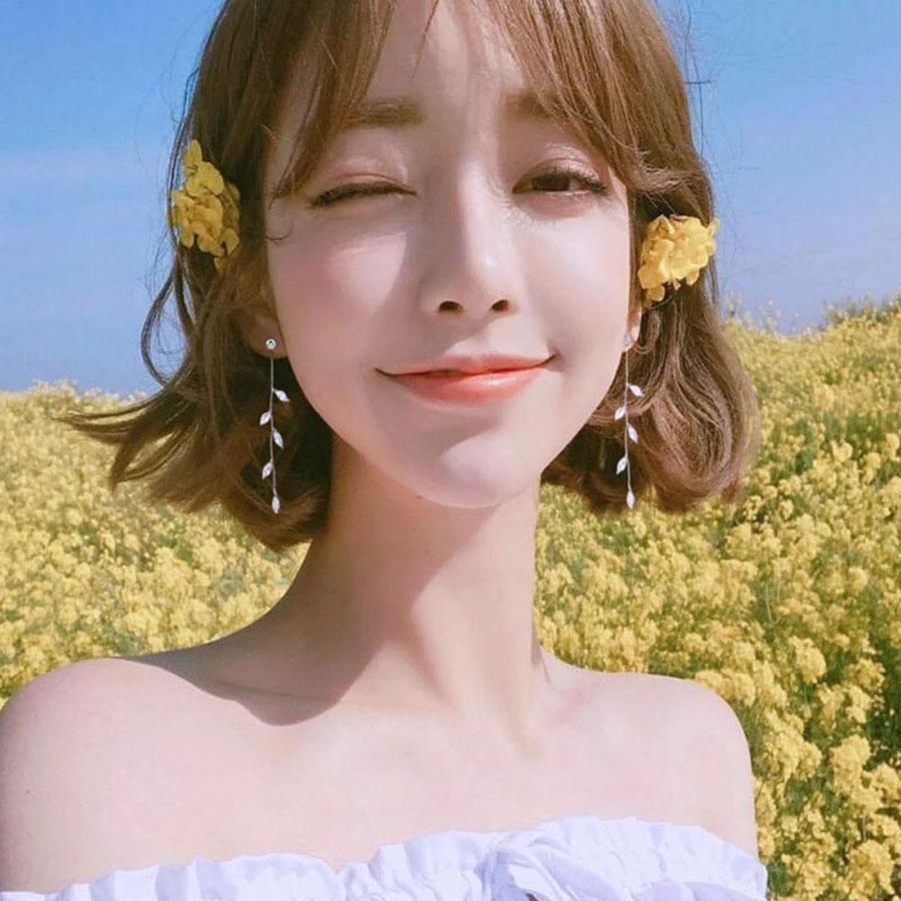 Bông Tai Dáng Dài Hình Chiếc Lá Thanh Lịch|Quà Tặng Đám Cưới Thời Trang Cho Nữ