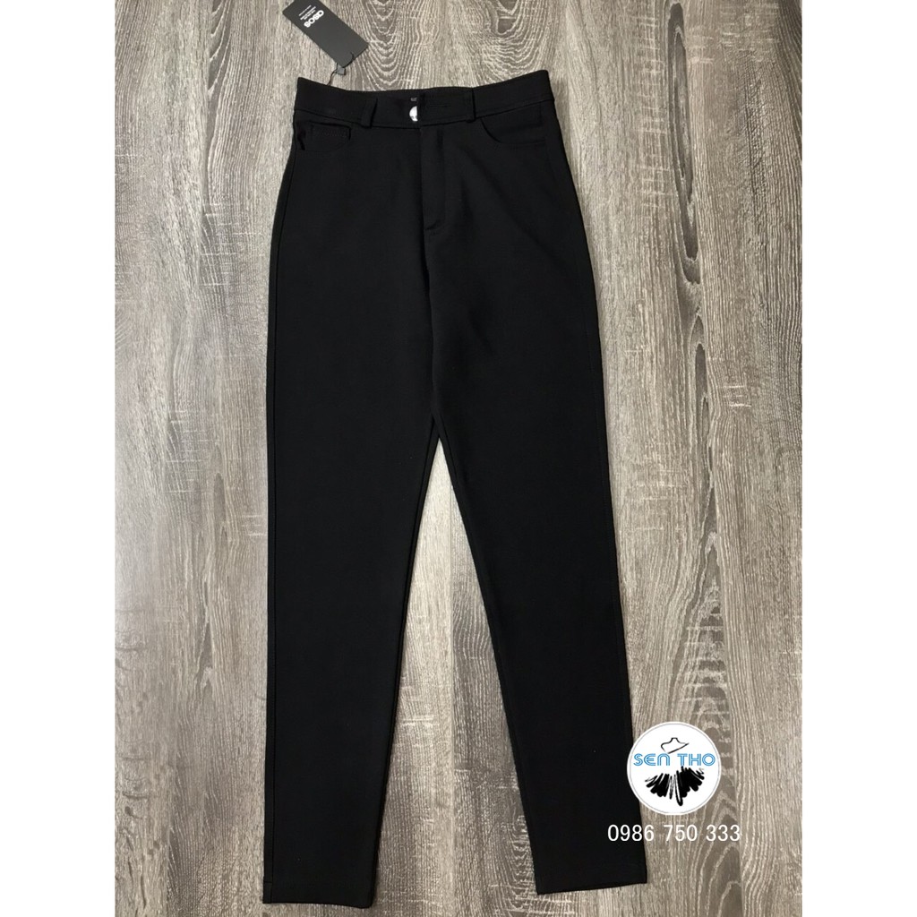 Quần Tregging Nữ Cạp Cao, Màu Đen Chất Vải Umi Hàn Dày Dặn, Siêu Co Giãn,Mặc Tôn Dáng, Chất Đẹp | BigBuy360 - bigbuy360.vn