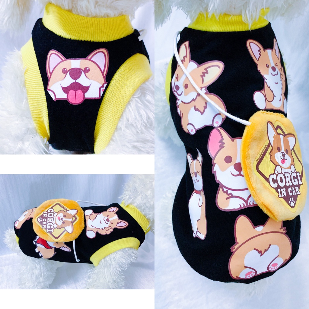 Áo phông in hình đáng yêu cho chó mèo/ Áo Doraemon cho chó mèo