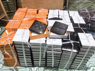 Ví nam da mềm full box nam châm
