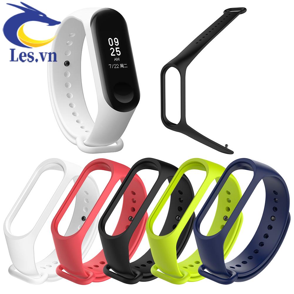 Dây Đeo Thay Thế Chất Liệu Silicone Cho Xiaomi Miband 3 4
