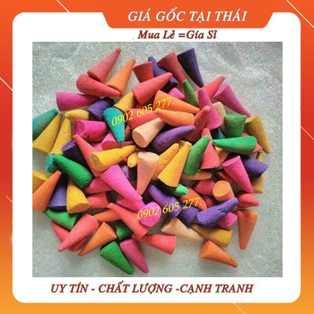 [hàng xịn] Trầm nụ hương Mix nhiều hương Thái Lan (100 nụ kèm chén sứ )