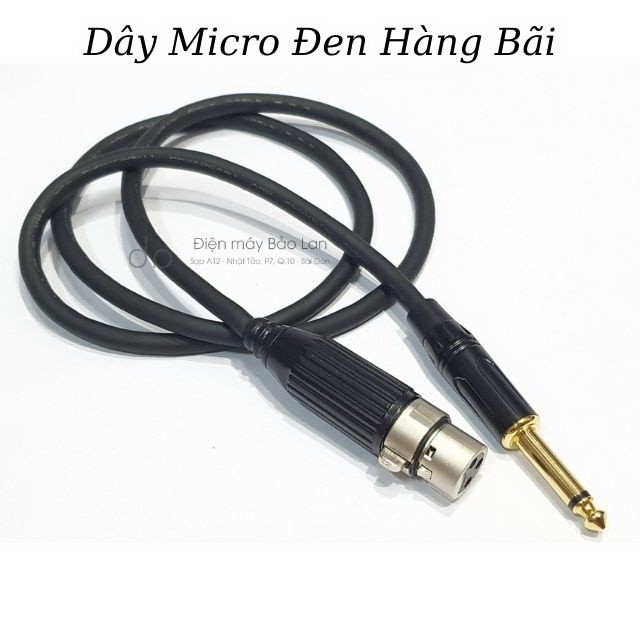 Dây Micro Xịn,Dây Canon Ra 6 Ly Màu Đen
